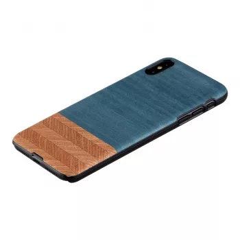 man and wood išmaniojo telefono dėklas iPhone X/XS — džinsinė juoda