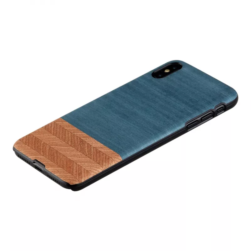 man and wood išmaniojo telefono dėklas iPhone X/XS — džinsinė juoda