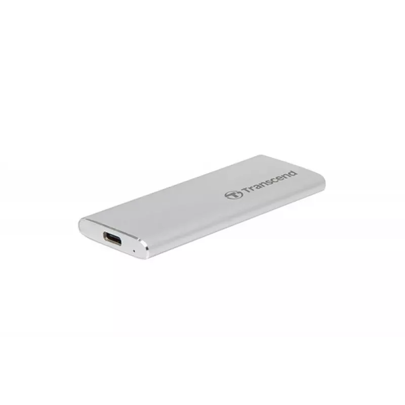 Nešiojamasis SSD Transcend ESD260C 500 GB USB Type-C 3.2 Gen 2, sidabrinis