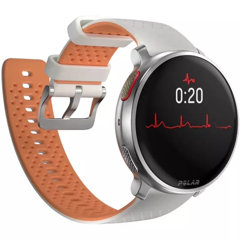 Polar Vantage V3 - Aliuminis - Sportinis laikrodis su dirželiu - Silikoninis - Ekranas 3,5 cm (1,39 col.) - 32 GB - Bluetooth - 57 g - Saulėtekio abrikosas (900108893)