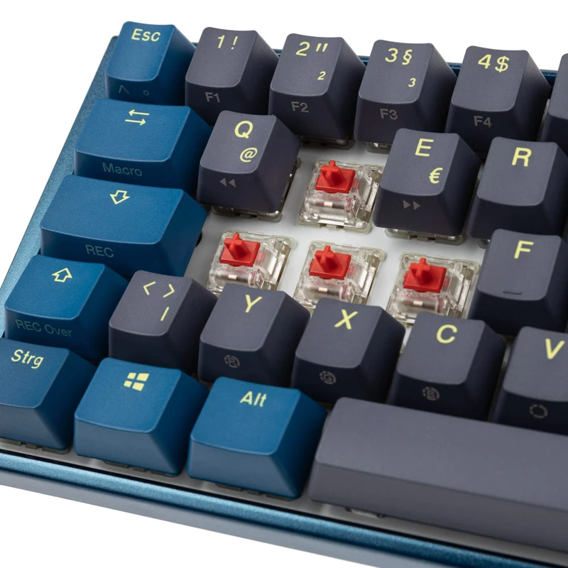 Ducky One 3 SF DayBreak klaviatūra Žaidimų USB Vokiška Mėlyna, Juoda