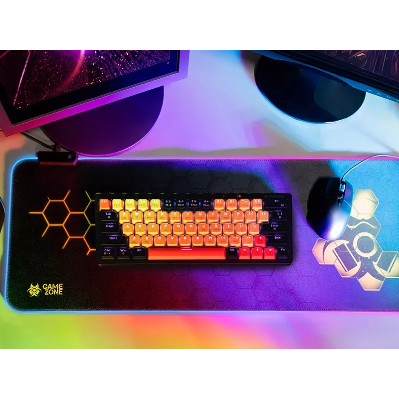 TRACER Klaviatūros ir pelės kilimėlis GAMEZONE Hexy1 RGB 80/30/0,4