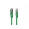 komutacinis kabelis LANBERG PCF6-20CC-0025-G RJ45 Cat.6 U/UTP 0,25 m žalias, CCA 26 AWG, 250 MHz
