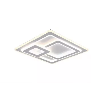 Lubinis LED šviestuvas TRIO 629219331, 51×51 cm, matinės baltos spalvos