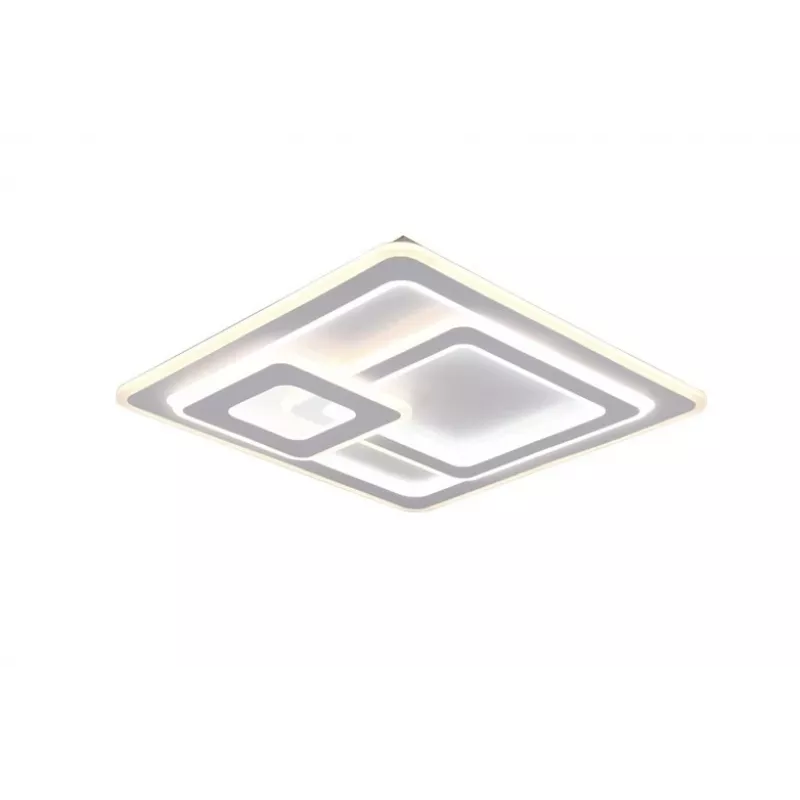 Lubinis LED šviestuvas TRIO 629219331, 51×51 cm, matinės baltos spalvos