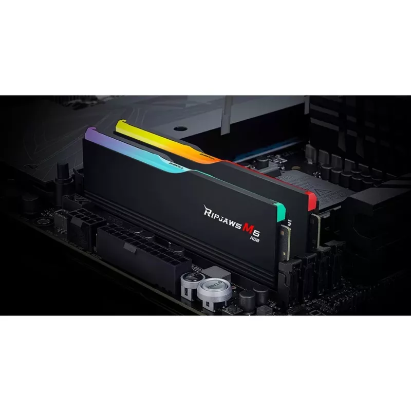 DIMM 48 GB DDR5-6000 (2x 24 GB) Dual-Kit, atmintis juoda, F5-6000J3036F24GX2-RM5RK, Ripjaws M5 RGB, INTEL XMP