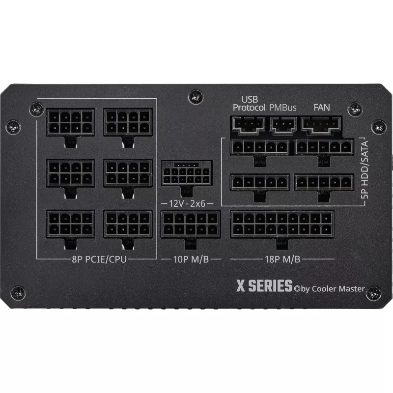 Maitinimo blokas Cooler Master X Silent Edge Platinum 1100 W 24 kontaktų ATX juodas