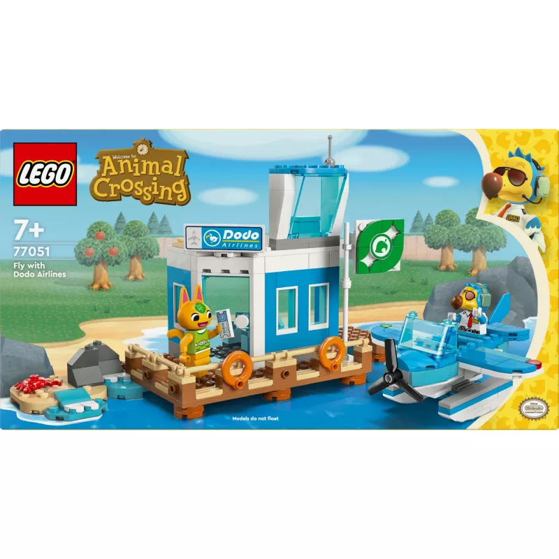 Konstruktorius LEGO 77051 Animal Crossing: Skrydis su “Dodo Airlines” rinkiniu, LEGO prekės ženklas, modelis 77051
