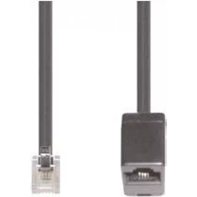 Telefono kabelis e+p T 19 6 m Juodas