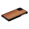 Išmaniojo telefono dėklas „Man and Wood“ skirtas „iPhone 11 Pro Max“ – kapučino juodos spalvos apdaila