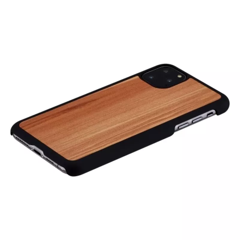 Išmaniojo telefono dėklas „Man and Wood“ skirtas „iPhone 11 Pro Max“ – kapučino juodos spalvos apdaila