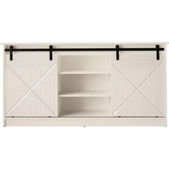 komoda 160x80x35 GRANERO baltas/blizgi balta