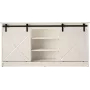 komoda 160x80x35 GRANERO baltas/blizgi balta