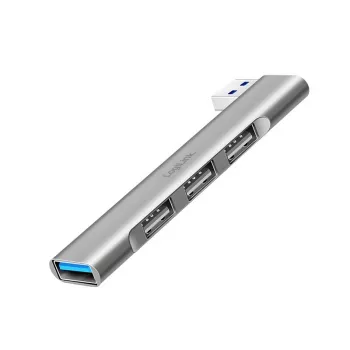 „LogiLink“ USB 3.2 Gen1 šakotuvas 4 prievadų USB-A 1x USB3.0 AF 3x USB2.0 AF UA0436