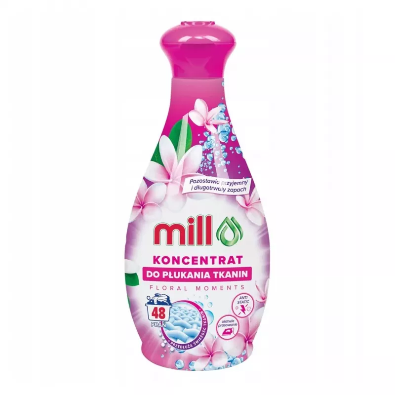 Audinių minkštiklis MADONIS MILL Floral Moments koncentruotas 1,3 l — iki 48 skalavimų