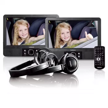 Nešiojamas DVD grotuvas Lenco MES-415 22.9 cm 802 x 480 pikselių juodas