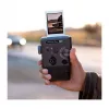 Momentinės spaudos fotoaparatas Fujifilm Instax mini evo Cinema — 1/5 colio CMOS 2560×1920, nuotrauka 62×46 mm, įmontuota blykstė, juodas