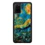 Apsauginis telefono dėklas iKins Samsung Galaxy S20+ — žvaigždėtos nakties juodas