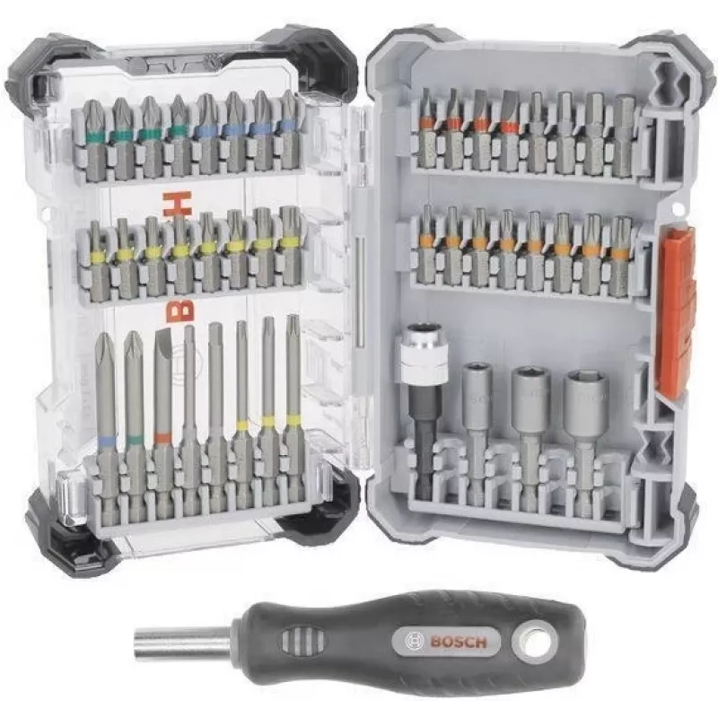 Bit set Bosch 44-piece Extra Hard 2607017732 — screwdriver and drill driver bits, assorted types and sizes