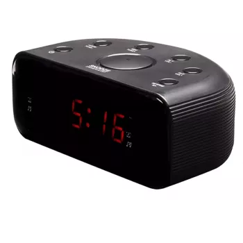 Laikrodis Denver CR-430 Analoginis ir Skaitmeninis FM Radijas LED Ekranas Juodas
