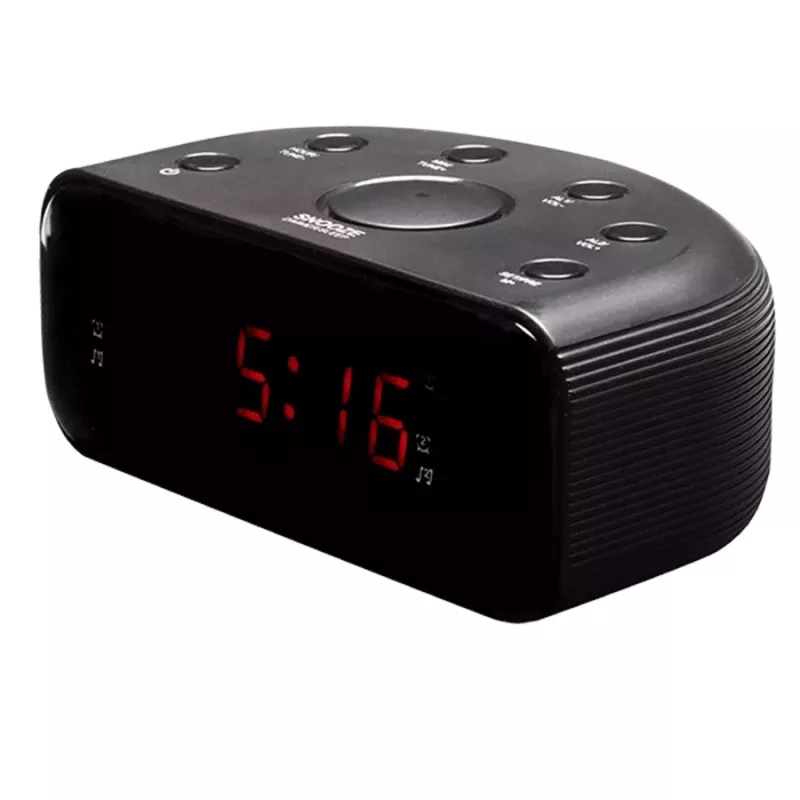 Laikrodis Denver CR-430 Analoginis ir Skaitmeninis FM Radijas LED Ekranas Juodas