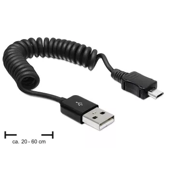 DeLOCK USB 2.0-A/USB mikro-B laidas 0,6 m