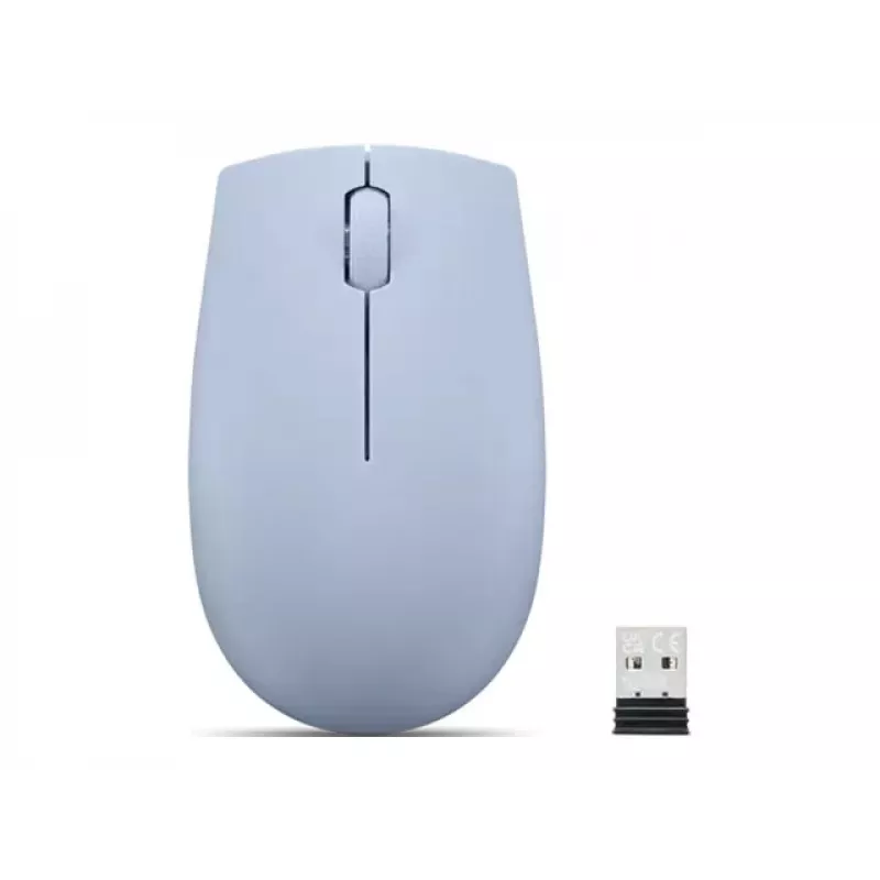 Belaidė ambidekstrinė pelė Lenovo GY51L15679 — Frost Blue, RF 2,4 GHz, 1000 DPI, 3 mygtukai, AA baterija