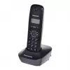 DECT telefonas Panasonic KX-TG1611, juodas, 1,9 GHz, 1,25 colio ekranas, iki 15 h pokalbių, 50 kontaktų telefonų knyga