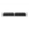 Pataisų skydelis LANBERG PPU6-9012-S, 12 prievadų Cat6, metalinis, pilkas