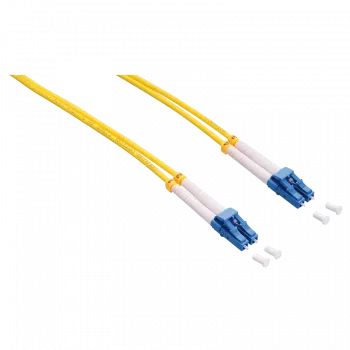 LogiLink - Patch-Cable - LC Single-Modus (M) į LC Single-Modus (M) - 1 m - Skaidulinė optika - Duplex - 9/125 mikrometrų - OS2 - Be halogenų - Geltona