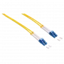 LogiLink - Patch-Cable - LC Single-Modus (M) į LC Single-Modus (M) - 1 m - Skaidulinė optika - Duplex - 9/125 mikrometrų - OS2 - Be halogenų - Geltona