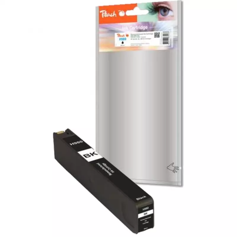 Cartridge Peach rašalas juodas PI300-523 suderinamas su HP D8J09A 980