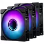 Phanteks M25 Gen2 120mm PWM D-RGB Ventiliatorių 3 vnt. rinkinys - Juoda