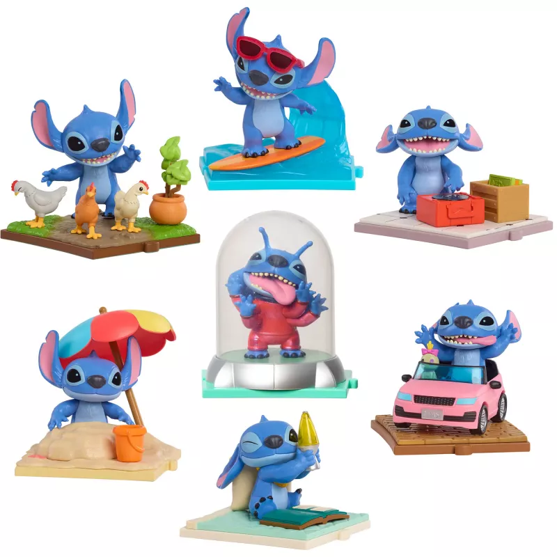 Stitch filmo akimirkų aklosios dėžutės, žaidimo figūrėlė, asorti prekė, viena figūrėlė