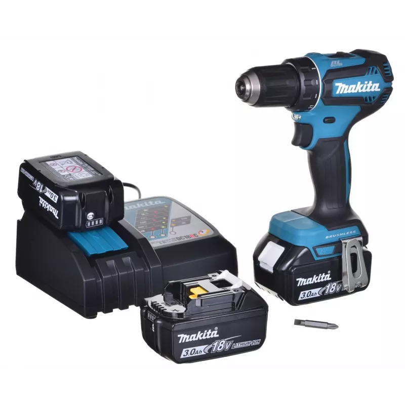 MAKITA DDF485RF3J Belaidis gręžtuvas 3x 18V 3Ah