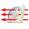 Korpuso ventiliatorius MODECOM VOLCANO LOOP 120 ARGB Reverse Fan White 120 mm, PWM, 400–1400 RPM