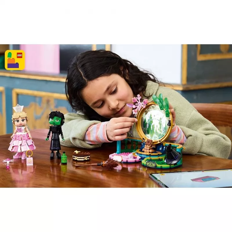 LEGO Wicked figūrėlės Elphaba ir Glinda 75682 – kolekcinis minifigūrų rinkinys