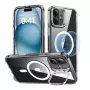 Telefono dėklas ESR Classic Hybrid, skirtas iPhone 16 Plus — skaidrus su integruotu stovu