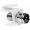 Logilink Keystone In-Line Coupler - RF-Invertieradapter - IEC-Connector (W) to F-Plug (W) - Balta - Keystone-Socket (NK0020)