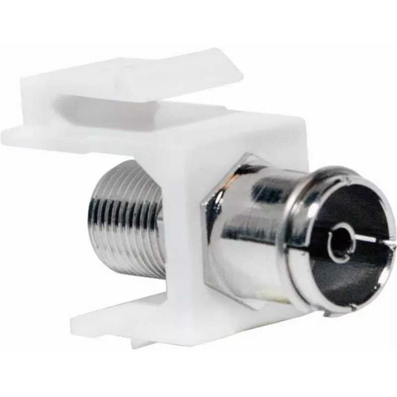 Logilink Keystone In-Line Coupler - RF-Invertieradapter - IEC-Connector (W) to F-Plug (W) - Balta - Keystone-Socket (NK0020)