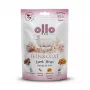 Šunų skanėstas OLLO Air-Dried Skin & Coat Lamb Strips 80 g — ore džiovintos ėrienos juostelės, hipoalerginis skanėstas, palaikantis odą ir kailį