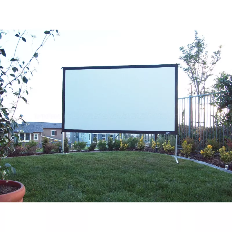 Elite Screens Yard Master 2 – rankinis – 4,57 m (180 colių) – 3,99 m – 2,24 m – 16:9 – sidabrinė – balta