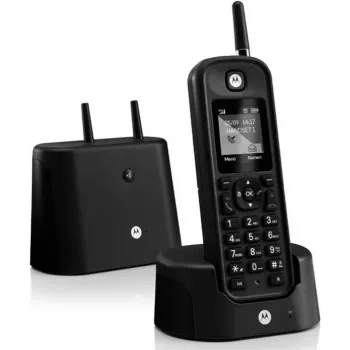 Motorola O201 DECT belaidis analoginis telefonas su laisvų rankų funkcija, juodas (2249706)