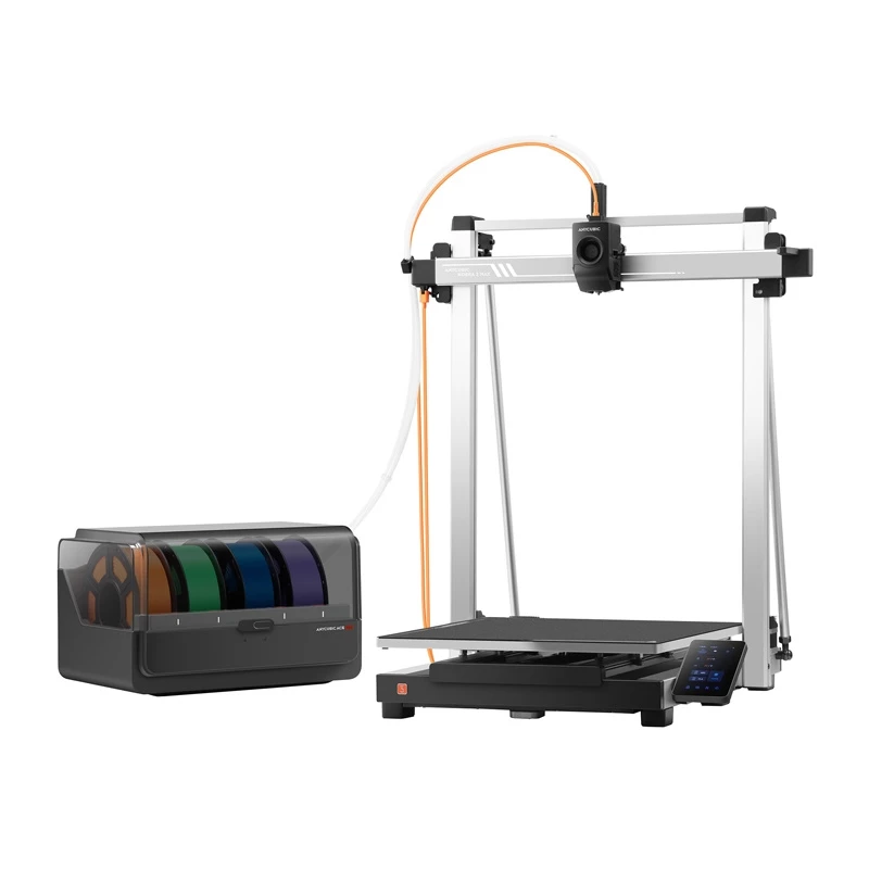 3D spausdintuvas AnyCubic Kobra 3 Max Combo — kūrimo sritis 420×420×500 mm, PETG/PLA, maks. purkštuko temperatūra 300°C, lovelės 90°C, Wi‑Fi