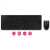 CHERRY DW 3000 klaviatūra su pele, universali, belaidė RF, QWERTZ, vokiška, pilka