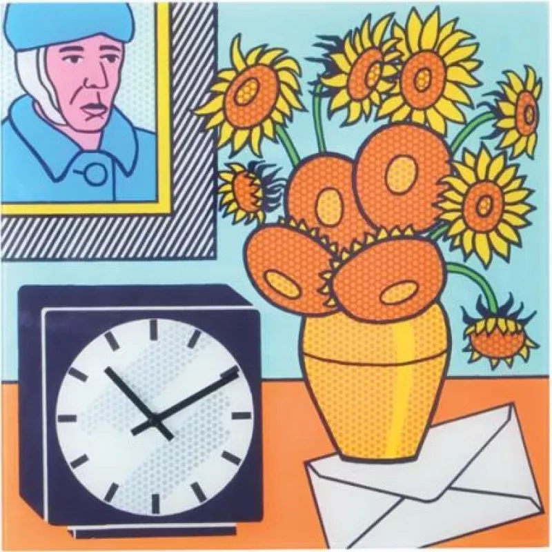 NeXtime klok 8170 Go van Go, 43x43 cm, sieninis, įvairių spalvų