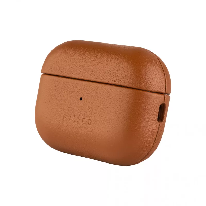 Fixed | Dėklas ausinėms su MagSafe palaikymu | Apple AirPods Pro 2/Pro 2 (USB-C) | Ruda | Oda