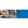 Konstruktorius LEGO City gaisrinė su sukiojamų kopėčių automobiliu 60414 — 843 detalės, 5 minifigūrėlės, 220×320×140 mm