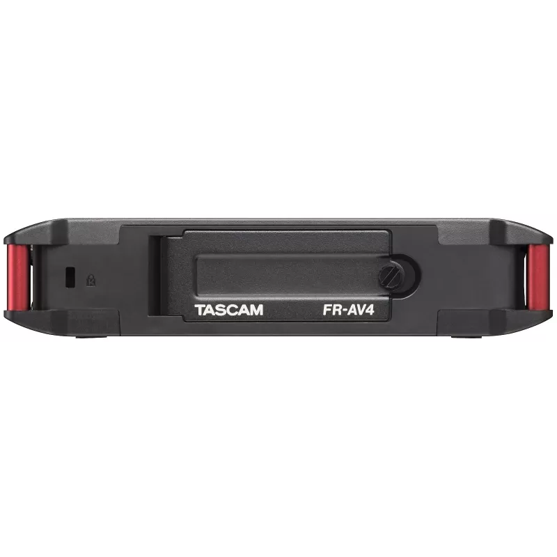 Nešiojamasis garso įrašymo įrenginys Tascam FR-AV4 — 6 kanalų, 4 XLR kombinuotos jungtys + 2x 3,5 mm, 24/32 bitų, 48/96/192 kHz, MicroSD iki 512 GB, USB-C, PD