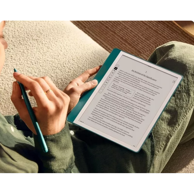 Ebook New Kindle Scribe - 2024 leidimas 10,2 colių neatspindintis ekranas 64 GB Wi-Fi (be užrakinimo ekrano skelbimų) su Premium Pen Tungsten